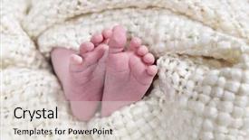  Presentation with black babies - Presentation theme with infant feet - babies foot taken closeup background and a  colored foreground