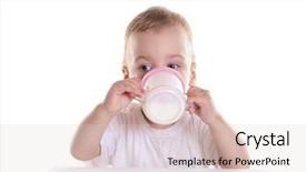  Presentation with milk formulas - Slide set having bataan death march - pow mia memorial background and a violet colored foreground.