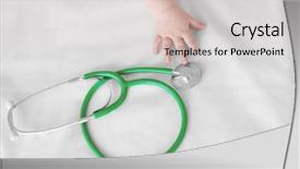  Presentation with neonatal nurse baby hand mother - Audience pleasing slides consisting of infant heart disease - baby hand and stethoscope backdrop and a light gray colored foreground