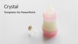  Presentation with infant nutrition - Colorful slides enhanced with infant milk formula in baby backdrop and a  colored foreground