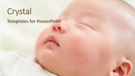  Presentation with baby sleeping - Theme featuring infant sleeping - baby sleep background and a  colored foreground