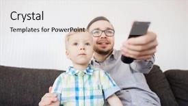  Presentation with skinput technology - Theme enhanced with infants free - family childhood fatherhood technology background and a  colored foreground