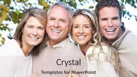  Presentation with free family - PPT layouts consisting of infants free - happy family in park father background and a  colored foreground