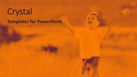  Presentation with duo - Slide deck with infants free - happy young beautiful child have background and a gold colored foreground