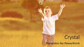  Presentation with fun - Audience pleasing slide deck consisting of infants free - happy young beautiful child have backdrop and a yellow colored foreground
