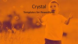  Presentation with fun - Slides having infants free - happy young beautiful child have background and a gold colored foreground