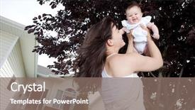  Presentation with mother baby clipart - Slide deck enhanced with infants free - portrait of happy young mother background and a  colored foreground