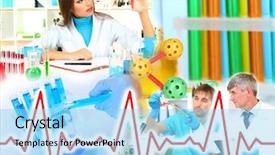  Presentation with infection control - Audience pleasing slide deck consisting of infection control hospital - collage of scientists and laboratory backdrop and a  colored foreground