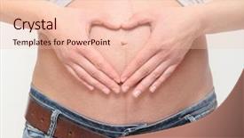  Presentation with infection control - Beautiful presentation theme featuring infection control prevention - love and new life concept backdrop and a lemonade colored foreground