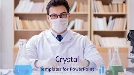  Presentation with lab - Presentation having infection education hospital - doctor working in the lab background and a  colored foreground