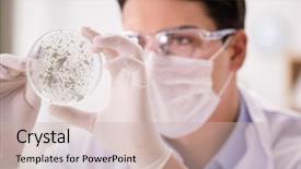  Presentation with virus infection - Colorful PPT layouts enhanced with infection education hospital - male doctor working backdrop and a soft green colored foreground