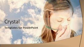  Presentation with depressed - Amazing PPT layouts having infection skyn - bright blue sky with clouds backdrop and a lemonade colored foreground