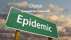  Presentation with epidemic - Amazing presentation having infection skyn - epidemic green road sign backdrop and a  colored foreground