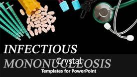 Presentation with infectious disease - PPT theme consisting of infectious-mononucleosis-text-on-medical background and a  colored foreground