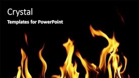  Presentation with flame - PPT theme with  background and a  colored foreground