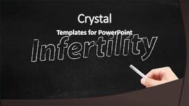  Presentation with infertility - Beautiful presentation featuring infertility written on a blackboard backdrop and a black colored foreground