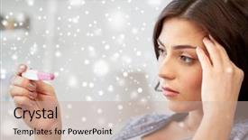  Presentation with fertility - Theme having infertility - pregnancy fertility maternity winter background and a soft green colored foreground