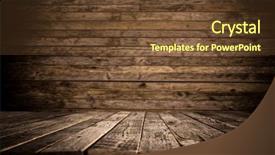  Presentation with product - Colorful PPT layouts enhanced with infinite - empty wooden table for product backdrop and a tawny brown colored foreground