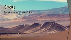  Presentation with scenic - PPT theme with infinite - scenic landscapes of northern argentina background and a light blue colored foreground