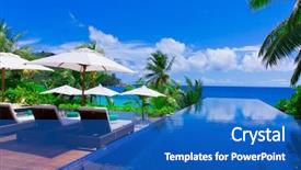  Presentation with infinity - Audience pleasing PPT layouts consisting of infinity - sea exotic rest backdrop and a teal colored foreground
