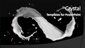  Presentation with milk splash - Colorful presentation enhanced with infinity symbol of milk splash backdrop and a black colored foreground