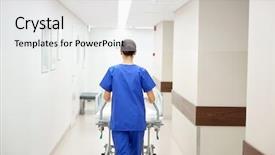  Presentation with reanimation - Cool new theme with infirmier - people healthcare reanimation and medicine backdrop and a  colored foreground