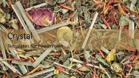  Presentation with lemon grass - Amazing PPT layouts having inflamation - digestion and bloating herbal tea backdrop and a  colored foreground