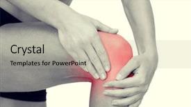  Presentation with holding hands - Beautiful PPT theme featuring inflamation - fitness healthcare and medicine concept backdrop and a light gray colored foreground