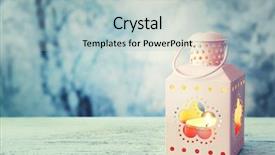  Presentation with lantern - Cool new slides with inflamation - lantern on wooden surface backdrop and a  colored foreground