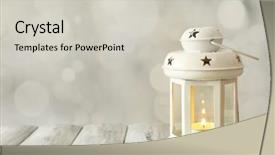  Presentation with volcano and erthcuake surface - Audience pleasing presentation theme consisting of inflamation - lantern on wooden surface backdrop and a  colored foreground