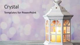  Presentation with lantern - Beautiful presentation featuring inflamation - lantern on wooden surface backdrop and a  colored foreground