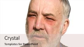  Presentation with poison - Amazing PPT theme having green metal freeway sign with backdrop and a white colored foreground.