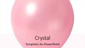  Presentation with balloon - Cool new presentation design with inflatable balloon isolated on white backdrop and a lemonade colored foreground