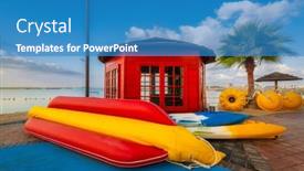  Presentation with persian gulf - PPT theme consisting of inflatable-boats-for-rent background and a teal colored foreground