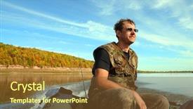  Presentation with motor - PPT layouts consisting of inflatable rubber boat with motor background and a  colored foreground