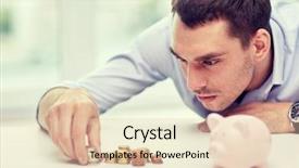  Presentation with god saving people - Slides consisting of inflation accounting - business people finances and money background and a  colored foreground