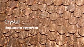  Presentation with inflation - Theme enhanced with inflation accounting - huge pile of the us background and a coral colored foreground