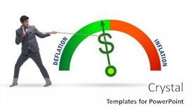 Presentation with deflation - PPT layouts having inflation-and-deflation-business-concept background and a white colored foreground