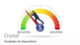  Presentation with deflation - Presentation consisting of inflation-and-deflation-business-concept background and a white colored foreground