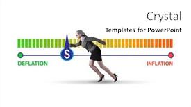  Presentation with deflation - PPT theme enhanced with inflation-and-deflation-business-concept background and a white colored foreground
