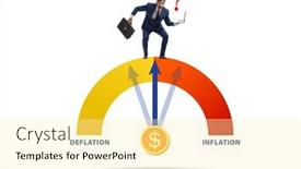  Presentation with deflation - Slides enhanced with inflation-and-deflation-business-concept background and a blonde colored foreground