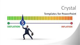  Presentation with deflation - PPT theme consisting of inflation-and-deflation-business-concept background and a white colored foreground
