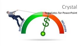  Presentation with deflation - Presentation theme with inflation-and-deflation-business-concept background and a white colored foreground
