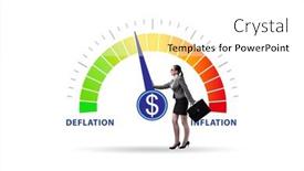  Presentation with deflation - Presentation consisting of inflation-and-deflation-business-concept background and a white colored foreground