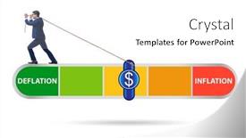  Presentation with deflation - Presentation consisting of inflation-and-deflation-business-concept background and a white colored foreground