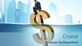  Presentation with inflation - Presentation having inflation-concept-with-sinking-dollar background and a light blue colored foreground