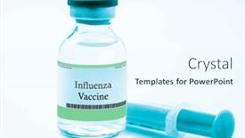 Presentation with influenza - PPT theme enhanced with influenza-flu-is-a-viral background and a  colored foreground