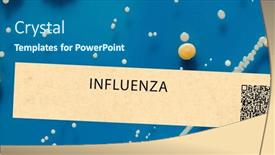  Presentation with influenza - PPT layouts consisting of influenza-viral-respiratory-infection-caused background and a ocean colored foreground