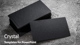  Presentation with business card - Amazing slide deck having info - black paper business card template backdrop and a dark gray colored foreground