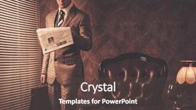  Presentation with well - Amazing slides having info - well-dressed businessman reading newspaper backdrop and a tawny brown colored foreground